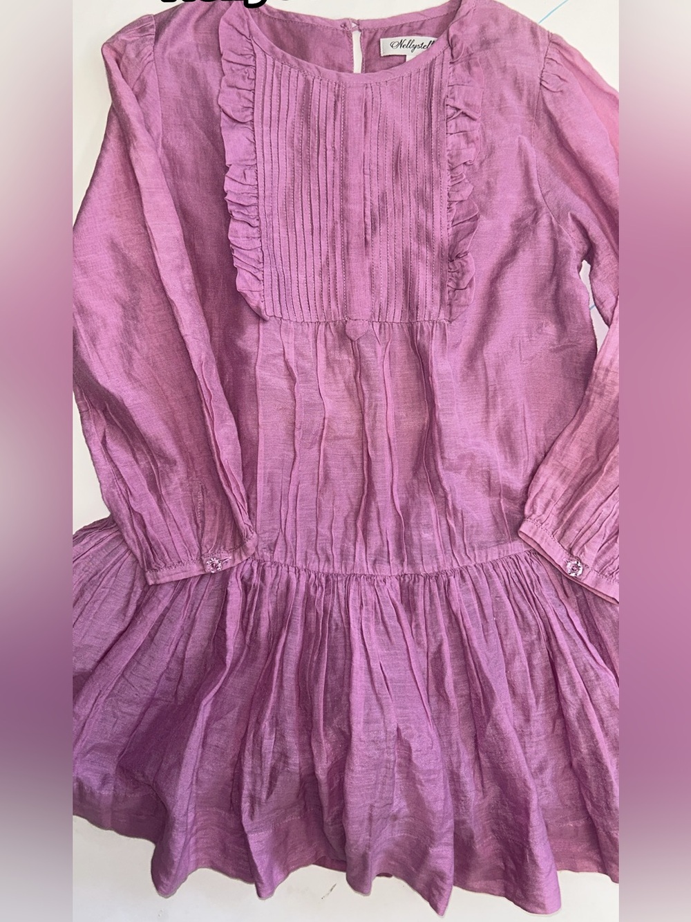 Nellystella Girls 8 Cotton Silk Dress